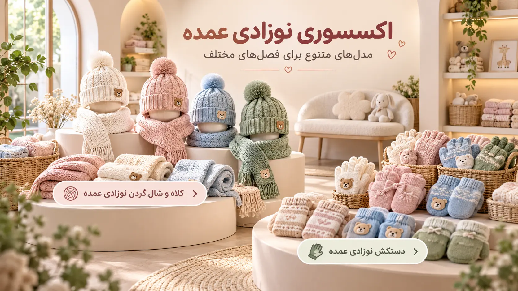 اکسسوری نوزادی عمده - لینک ویترین